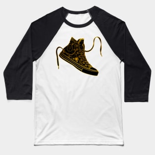 Leo high tops - Gold Baseball T-Shirt